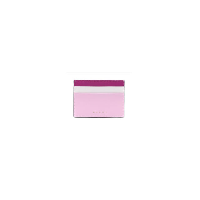 마르니 로고 카드지갑 핑크 공용 PFMOQ04U12 LV520 Z504N