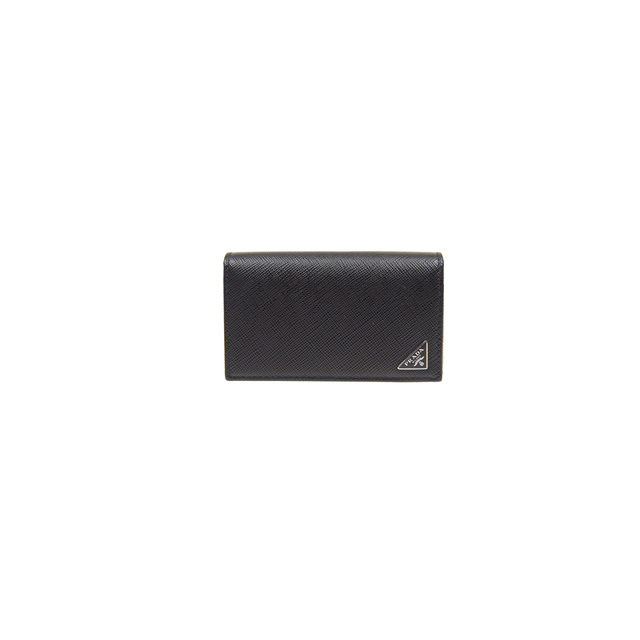 프라다 사피아노 레더 카드지갑 블랙 남성 2MC122 QHH F0002