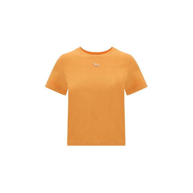 메종키츠네 베이비 폭스 반팔 티셔츠 오렌지 여성 MW00105KJ0008 P822