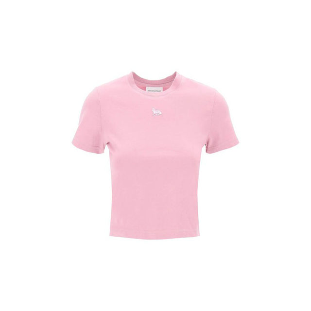 메종키츠네 베이비 폭스 반팔 티셔츠 핑크 여성 MW00105KJ0008 P527