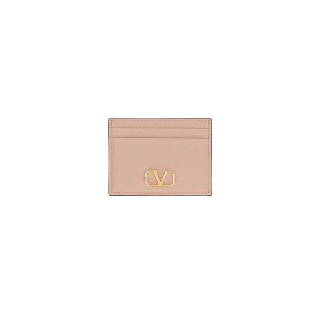 발렌티노 로고 카드 지갑 핑크 여성 4W2P0V32 SNP GF9